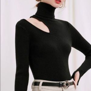 Black Alia turtleneck from Petite Studio